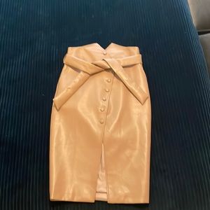 Vegan leather skirt